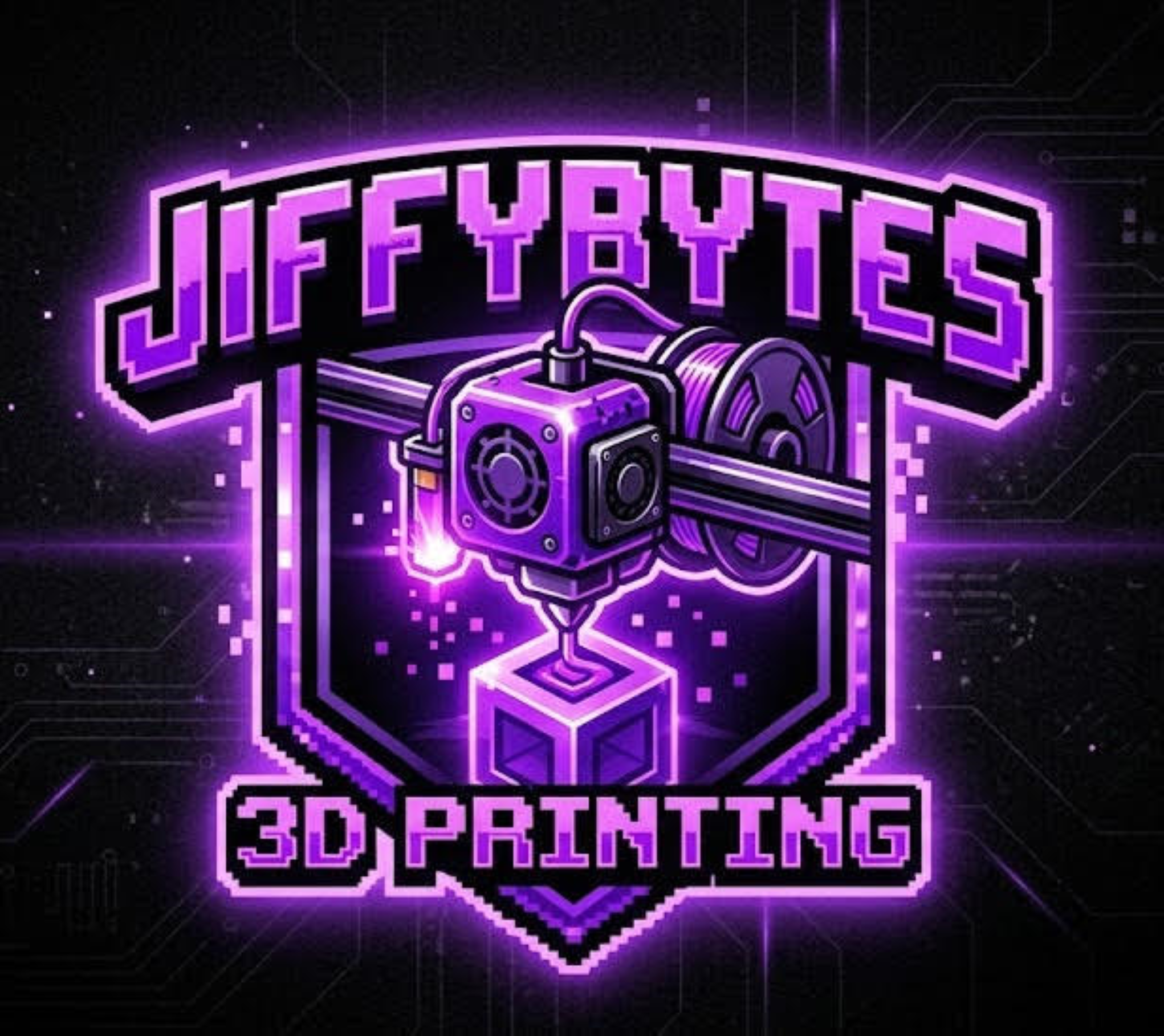 Jiffybytes 3D Printing Logo
